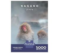 Jigsaw for Teenagers 1000 Pieces Jigokudani Monkey Puzzle for Adults Relaxing Games Birthday Present Fun at Home Activities, 52x38cm/1000pcs