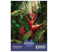 Jigsaw for Teenagers 1000 Pieces Jungle Bird of Paradise Adult Jigsaw Puzzle Relaxing Games Difficult Challenge Christmas Birthday Gifts 38x26cm/1000pcs