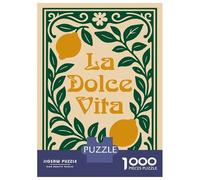 Jigsaw for Teenagers 1000 Pieces La Dolce Vita Lemon Art Jigsaw for Adults Hands-on Game Precision Cutting Fun Activities at Home 70x50cm/1000pcs