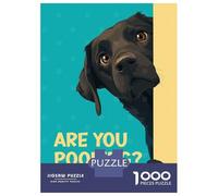 Jigsaw for Teenagers 1000 Pieces Labrador Are You Pooping Adult Puzzles Toy Wall Decor Precision Cutting Unique Birthday And Xmas Gifts 38x26cm/1000pcs