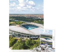 Jigsaw for Teenagers 1000 Pieces Leipzig Stadium Family Game Tough Challenge Toy Wall Decor Artists Collection, Fine Art (38X26CM)