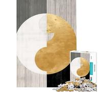 Jigsaw for Teenagers 1000 Pieces Life Circle Abstract Challenging To Complete A Work of Art Educational Toy Suitable for People Aged 14 And Above (38x26cm)