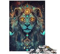 Jigsaw for Teenagers 1000 Pieces Lion of The Cosmos Hands-on Game Pattern Assembly Educational Toy Artists Collection, Fine Art Size 75x50cm