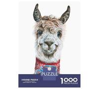 Jigsaw for Teenagers 1000 Pieces Llama Latte Christmas Puzzle for Adults Hands-on Game Home Decoration Fun at Home Activities, 38x26cm/1000pcs