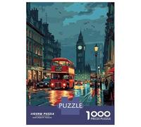 Jigsaw for Teenagers 1000 Pieces London Big Ben Jigsaw for Adults Hands-on Game Precision Cutting Fun Activities at Home 38x26cm/1000pcs