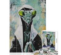 Jigsaw for Teenagers 1000 Pieces Mantis Nun Praying Art Jigsaw Puzzles 1000 Brain Teaser Game Secret Santa Gifts Family Activities (38x52cm)