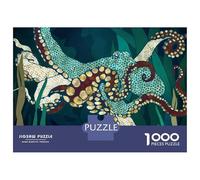 Jigsaw for Teenagers 1000 Pieces Metallic Octopus V Puzzles for Adults Toy Wall Decor Analysis And Logic Christmas Birthday Gifts 52x38cm/1000pcs