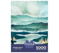 Jigsaw for Teenagers 1000 Pieces Misty Lake Adult Jigsaw Puzzle Toy Wall Decor Improve Memory Christmas Birthday Gifts 38x26cm/1000pcs