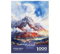 Jigsaw for Teenagers 1000 Pieces Mountain Majesty Adult Jigsaw Puzzle Relaxing Games Difficult Challenge Christmas Birthday Gifts 38x26cm/1000pcs