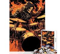 Jigsaw for Teenagers 1000 Pieces Music Of The Metal Drums Impossible Game Staycation Kill Time Educational Toy Difficult And Challenge (38X26CM)