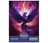 Jigsaw for Teenagers 1000 Pieces Mystical Phoenix Bird Adult Puzzles Toy Wall Decor Precision Cutting Unique Birthday And Xmas Gifts 38x26cm/1000pcs