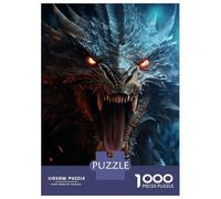 Jigsaw for Teenagers 1000 Pieces Mystical Screaming Dragon Adult Puzzles Toy Wall Decor Precision Cutting Unique Birthday And Xmas Gifts 52x38cm/1000pcs