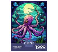 Jigsaw for Teenagers 1000 Pieces Octopus Magic The Sea Puzzle for Adults Hands-on Game Home Decoration Fun at Home Activities, 70x50cm/1000pcs