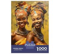 Jigsaw for Teenagers 1000 Pieces Painted African Sisters Puzzles for Adults Toy Wall Decor Analysis And Logic Christmas Birthday Gifts 52x38cm/1000pcs