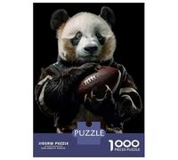 Jigsaw for Teenagers 1000 Pieces Panda American Football Jigsaw for Adults Hands-on Game Precision Cutting Fun Activities at Home 52x38cm/1000pcs