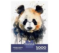 Jigsaw for Teenagers 1000 Pieces Panda Watercolor Puzzles for Adults Toy Wall Decor Analysis And Logic Christmas Birthday Gifts 70x50cm/1000pcs
