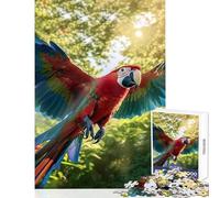 Jigsaw for Teenagers 1000 Pieces Parrots Paradise Jigsaw for Teenagers Pattern Assembly Every Piece Is Unique - Unique Birthday And Gifts (38x52cm)