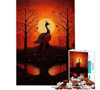 Jigsaw for Teenagers 1000 Pieces Peaceful Phoenix Challenging To Complete A Work of Art Educational Toy Suitable for People Aged 14 And Above (38x26cm)