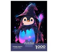 Jigsaw for Teenagers 1000 Pieces Penguin Wizard Adult Jigsaw Puzzle Relaxing Games Difficult Challenge Christmas Birthday Gifts 70x50cm/1000pcs