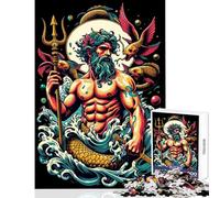 Jigsaw for Teenagers 1000 Pieces Poseidons Realm Practical Game For Family Fun Home Decoration Toys Christmas Birthday Gifts (38X26CM)
