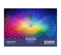 Jigsaw for Teenagers 1000 Pieces Rainbow Sound Wave Mandala Jigsaw for Adults Relaxing Games Birthday Present Christmas Birthday Gifts 70x50cm/1000pcs