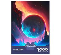 Jigsaw for Teenagers 1000 Pieces Red Blue Star Landscape Puzzles for Adults Toy Wall Decor Analysis And Logic Christmas Birthday Gifts 70x50cm/1000pcs