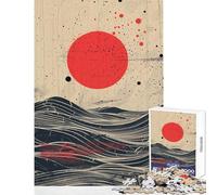 Jigsaw for Teenagers 1000 Pieces Red Dot Ocean Practical Game Perfect Decoration Anti-Stress Toys Christmas Birthday Gifts (38x26cm)