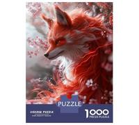 Jigsaw for Teenagers 1000 Pieces Red Fox Fantasy Jigsaw for Adults Hands-on Game Precision Cutting Fun Activities at Home 70x50cm/1000pcs