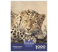 Jigsaw for Teenagers 1000 Pieces Resting Leopard Portrait Jigsaw for Adults Hands-on Game Precision Cutting Fun Activities at Home 70x50cm/1000pcs