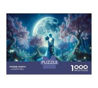 Jigsaw for Teenagers 1000 Pieces Romantic Night Fantasy Forest Adult Puzzles Toy Wall Decor Precision Cutting Unique Birthday And Xmas Gifts 70x50cm/1000pcs