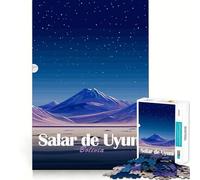 Jigsaw for Teenagers 1000 Pieces Salar De Uyuni, Bolivia at Night Tight Fit Play Brain Teasing Play Leisure Fun Time Christmas Art Gift (50x75cm)