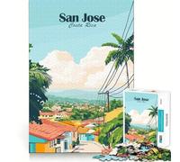 Jigsaw for Teenagers 1000 Pieces San Jose, Costa Rica Tight Fit Play Brain Teasing Play Leisure Fun Time Christmas Art Gift (38x26cm)