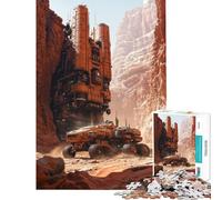 Jigsaw for Teenagers 1000 Pieces Sci-Fi Mars Outpost Challenging To Complete For Family Fun Educational Games for And 14 Years And over (38x26cm)
