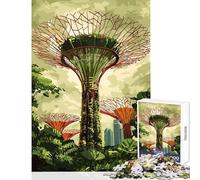 Jigsaw for Teenagers 1000 Pieces Singapore Supertrees Jigsaw Puzzle 1000 Brain Teaser Game Gifts For Birthdays Wall Decoration (50x75cm)