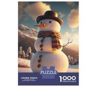 Jigsaw for Teenagers 1000 Pieces Snowman II Puzzle for Adults Hands-on Game Home Decoration Fun at Home Activities, 52x38cm/1000pcs