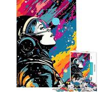 Jigsaw for Teenagers 1000 Pieces Space Collage Pop Art Fun Activities at Home Perfect Decoration Brain Teaser Game for 14+ Puzzle Game Offered (50x75cm)