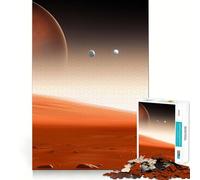 Jigsaw for Teenagers 1000 Pieces Space Mars Stars Galaxies Flawless Edge Fun Mind Game Gift Cozy Fun Time Christmas Wall Art (38x52cm)