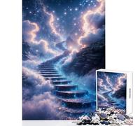 Jigsaw for Teenagers 1000 Pieces Stairway to Heaven Puzzles for Teenagers Precision Cutting Difficult And Challenge Brainteaser Family Games (38x26cm)