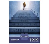 Jigsaw for Teenagers 1000 Pieces Steps To Success Jigsaw for Adults Hands-on Game Precision Cutting Fun Activities at Home 70x50cm/1000pcs