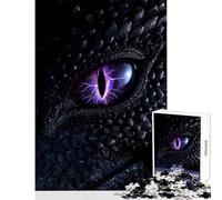 Jigsaw for Teenagers 1000 Pieces Storm Dragon Eye - Lightning Fantasy Power Toy Wall Decor Secret Santa Gifts Impossible Game Enhance Love between Couples Size 38x26cm