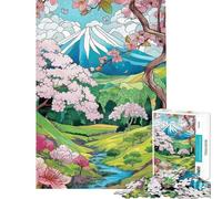 Jigsaw for Teenagers 1000 Pieces Summer Japan Landscape Jigsaw for Teenagers Pattern Assembly Every Piece Is Unique Unique Birthday And Gifts (Size 50x75cm)