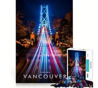 Jigsaw for Teenagers 1000 Pieces The Lions Gate Bridge Flawless Edge Fun Mind Game Gift Cozy Fun Time Christmas Wall Art (38x52cm)
