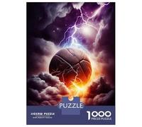 Jigsaw for Teenagers 1000 Pieces Thunder Basketball Adult Jigsaw Puzzle Toy Wall Decor Improve Memory Christmas Birthday Gifts 70x50cm/1000pcs