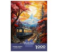 Jigsaw for Teenagers 1000 Pieces Train Snow Art Adult Puzzles Toy Wall Decor Precision Cutting Unique Birthday And Xmas Gifts 70x50cm/1000pcs