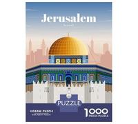 Jigsaw for Teenagers 1000 Pieces Travel to Jerusalem Adult Jigsaw Puzzle Relaxing Games Difficult Challenge Christmas Birthday Gifts 52x38cm/1000pcs