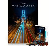 Jigsaw for Teenagers 1000 Pieces Vancouver Canada Flawless Edge Fun Mind Game Gift Cozy Fun Time Christmas Wall Art (38x52cm)