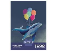 Jigsaw for Teenagers 1000 Pieces Whale Hello There Puzzle for Adults Relaxing Games Birthday Present Fun at Home Activities, 52x38cm/1000pcs