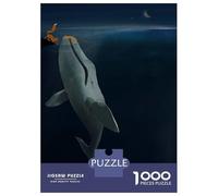 Jigsaw for Teenagers 1000 Pieces Whale Save Fox Adult Puzzles Family Game Analysis And Logic Unique Birthday And Xmas Gifts 52x38cm/1000pcs