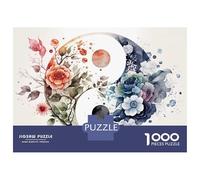 Jigsaw for Teenagers 1000 Pieces Yin And Yang Balance Poster, Picture, Metal Print, Paint by Creative YS Adult Jigsaw Puzzle Relaxing Games Difficult Challenge Christmas Birthday Gifts 38x26cm/1000pcs