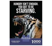 Jigsaw for Teenagers 1000 Pieces You Got To Be Starving Jigsaw for Adults Hands-on Game Precision Cutting Fun Activities at Home 52x38cm/1000pcs